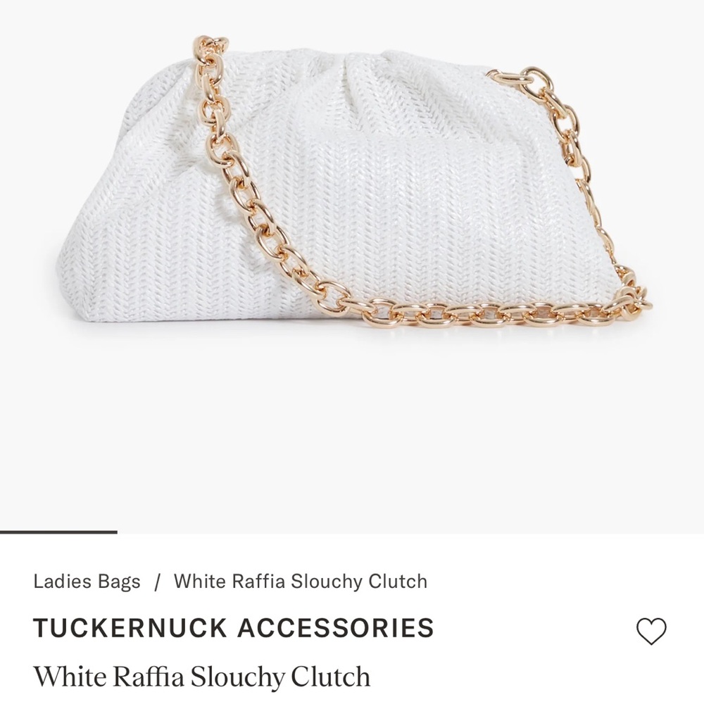 Tuckernuck Raffia Clutch (brand new)